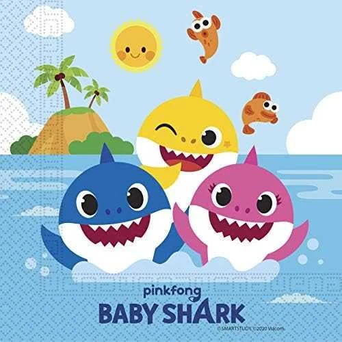 „Globos Europe Bv“ kūdikių servetėlės „Shark“