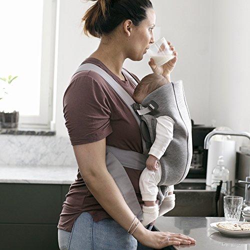 BABYBJÖRN nešioklė MINI 3D Jersey, light pilkas