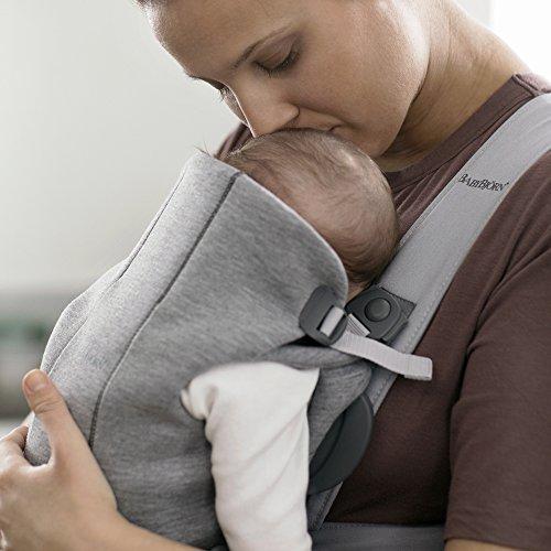 BABYBJÖRN nešioklė MINI 3D Jersey, light pilkas