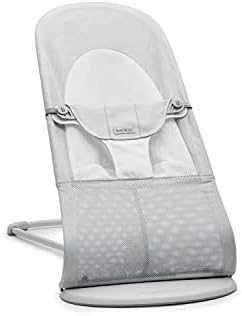 BABYBJORN gultukas Balance Soft Mesh, sidabrinis/baltas, 005129A