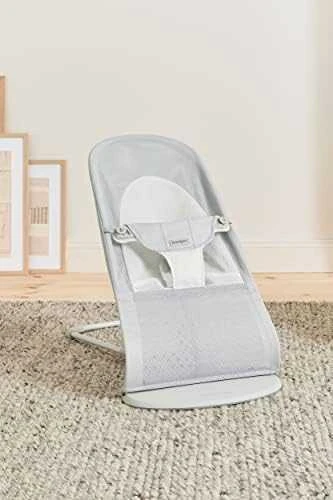 BABYBJORN gultukas Balance Soft Mesh, sidabrinis/baltas, 005129A