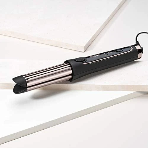 Plaukų Tieinimo Žnyplės - BaByliss Curl Styler C112E Quartz-Ceramic 3 Temperatūros Nustatymai Juoda Rožinė Aukso