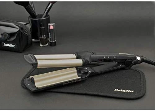 BABYLISS Hair Suktukas C260E Easy wave plaukų garbanojimo geležis Keraminė šildymo sistema, Statinės skersmuo 15 mm, Temperatūra (min) 160 °C, Temperatūra (maks.) 200 °C, Šildymo lygių skaičius 3, 60 W, Juodas, Taip, Taip