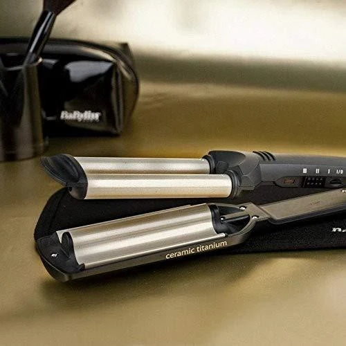 BABYLISS Hair Suktukas C260E Easy wave plaukų garbanojimo geležis Keraminė šildymo sistema, Statinės skersmuo 15 mm, Temperatūra (min) 160 °C, Temperatūra (maks.) 200 °C, Šildymo lygių skaičius 3, 60 W, Juodas, Taip, Taip
