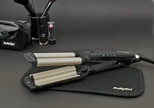 BABYLISS Hair Suktukas C260E Easy wave plaukų garbanojimo geležis Keraminė šildymo sistema, Statinės skersmuo 15 mm, Temperatūra (min) 160 °C, Temperatūra (maks.) 200 °C, Šildymo lygių skaičius 3, 60 W, Juodas, Taip, Taip