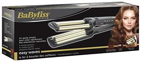 BABYLISS Hair Suktukas C260E Easy wave plaukų garbanojimo geležis Keraminė šildymo sistema, Statinės skersmuo 15 mm, Temperatūra (min) 160 °C, Temperatūra (maks.) 200 °C, Šildymo lygių skaičius 3, 60 W, Juodas, Taip, Taip