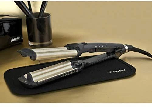 BABYLISS Hair Suktukas C260E Easy wave plaukų garbanojimo geležis Keraminė šildymo sistema, Statinės skersmuo 15 mm, Temperatūra (min) 160 °C, Temperatūra (maks.) 200 °C, Šildymo lygių skaičius 3, 60 W, Juodas, Taip, Taip