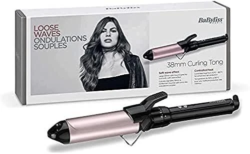 BABYLISS Hair Suktukas C338E Barrel diameter 38 mm, Temperature (min) 150 °C, Temperature (max) 180 °C, Number of heating levels 10, Ekranas No, 95 W, Juodas