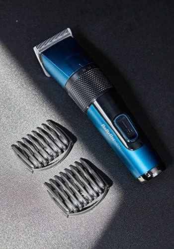 Plaukų Kirpimo Mašina - Babyliss E990E Japonų Plienas Ličio Jonų 160min Belaidė Mėlyna Juoda