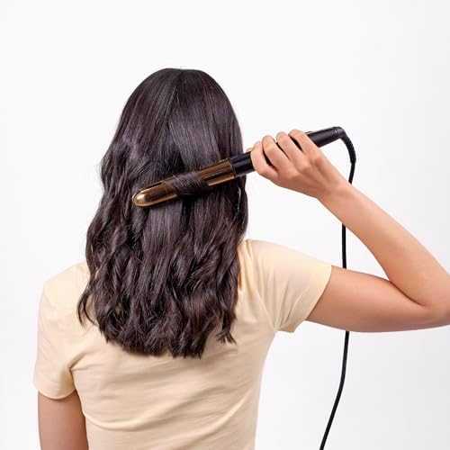 BaByliss Straight & Curl Brilliance plaukų garbanojimo žnyplės, šiltos, juodos, rožinės spalvos, 3 m