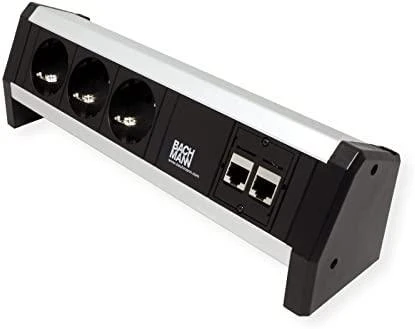 Bachmann Desk 1 elektros tinklo ilgintuvas 3 AC išvestis(ys / čių) Juoda