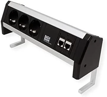 Bachmann Desk 1 elektros tinklo ilgintuvas 3 AC išvestis(ys / čių) Juoda