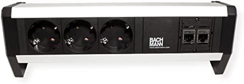 Bachmann Desk 1 elektros tinklo ilgintuvas 3 AC išvestis(ys / čių) Juoda