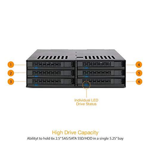 Carruzzo Icy Dock MB326SP-B diskų masyvas 0 TB Stovas (1U) Juoda