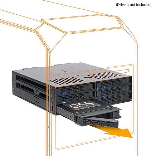 Carruzzo Icy Dock MB326SP-B diskų masyvas 0 TB Stovas (1U) Juoda