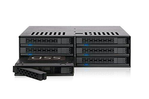Carruzzo Icy Dock MB326SP-B diskų masyvas 0 TB Stovas (1U) Juoda