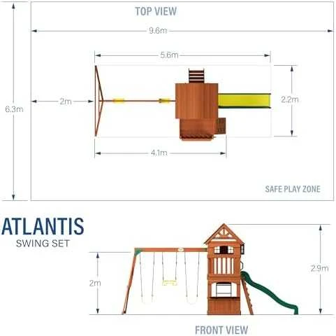 Backyard Discovery Atlantic kompleksinė žaidimų aikštelė