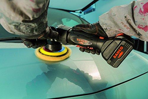 Bahco Akumuliatorinis orbitinis poliruoklis 18V, 4.7mm, 1100/3500rpm, su priedais