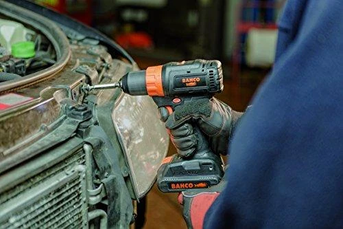 Bahco Akumuliatorinis bešepetėlinis suktuvas-gręžtuvas 18V, 13mm griebtuvas, 2 greičiai, 10 sukimo momentų