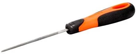 Dildė metalui Bahco ERGO™, apvali 8" 200mm, stambi