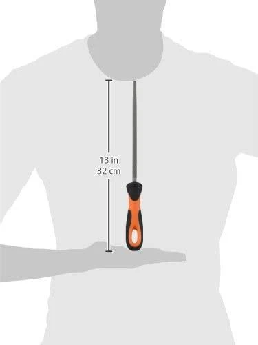 Dildė metalui Bahco ERGO™, apvali 8" 200mm, stambi