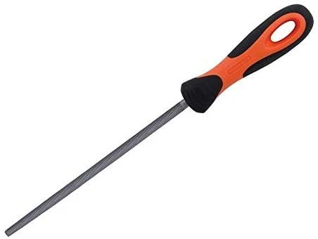 Dildė metalui Bahco ERGO™, apvali 8" 200mm, stambi