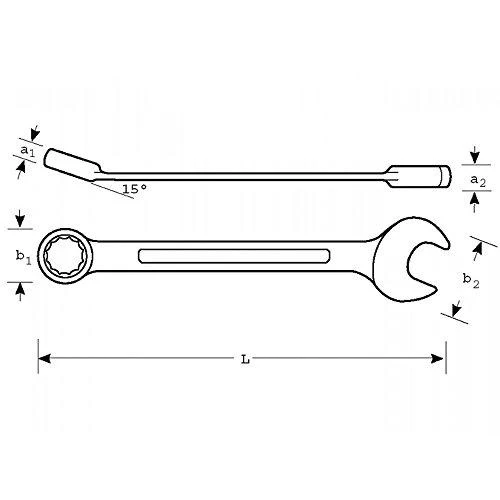 Kombinuotas raktas Bahco 111M 36mm