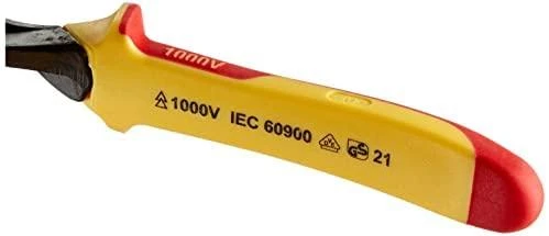1000V Šoninio kirpimo replės 180mm ypač kietai vielai, Bahco
