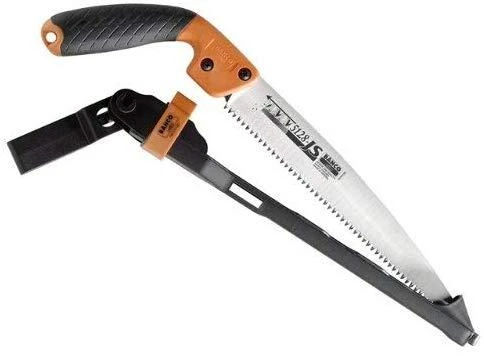 Bahco rankinis genėjimo pjūklas su dviejų komponentų rankena ir dėklu 5 TPI, skirtas žaliai medienai, 240 mm