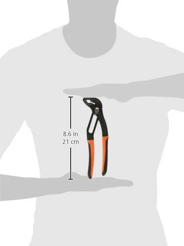 Reguliuojamos santechninės replės 200mm, max 50mm, greitas fiksavimas Bahco