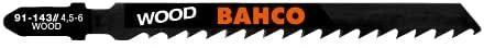 Bahco Siaurapjūklio geležtės 1,25x132mm 6TPI HCS, T-fiksatoriuis, 5-100mm kietai medienai 5vnt.