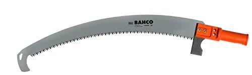 Bahco Genėjimo pjūklas su japoniškais dantukais, tvirtinamas ant koto, lenktas su ribotuvu, 390mm, 5 TPI
