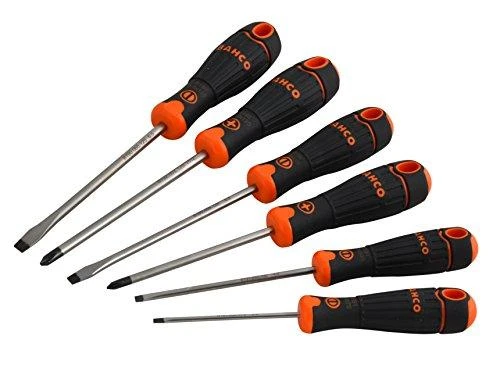 Atsuktuvų rinkinys 6 vnt BahcoFit PH1/2 + plokšti SL3/4/5,5/6,5