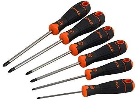 Atsuktuvų kmpl 6 vnt BahcoFit PH1/2 ; PZ1/2 ; pl. tiesūs SL3/4