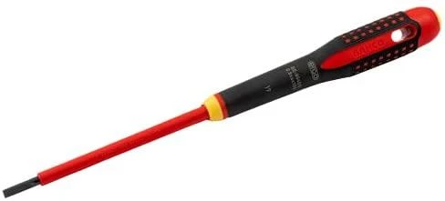 Bahco Izoli atsuktuvas ERGO™ plokščias 0.4x2.5x75mm 1000V VDE