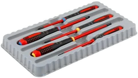 Bahco Izoliuotų atsuktuvų rinkinys ERGO™ slim 5 vnt - PZ1/2; SL3,0/4,0/5,5 – 1000V VDE