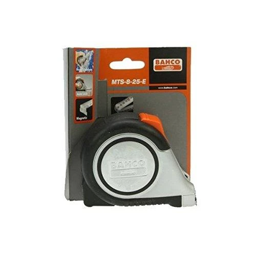 Ruletė Bahco Inox MTS 8m x 25mm su aut. stabdžiu, gumuota, magnetas