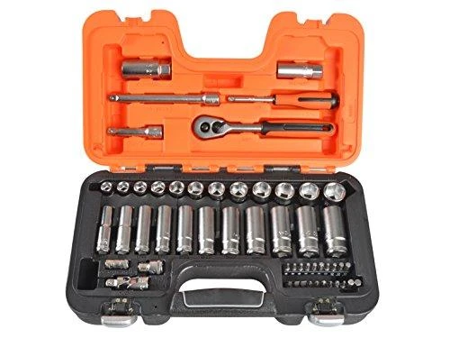 Bahco Galvučių ilgų ir trumpų rinkinys 10-22mm + bits PH,PZ,HEX,TORX 53vnt 3/8"