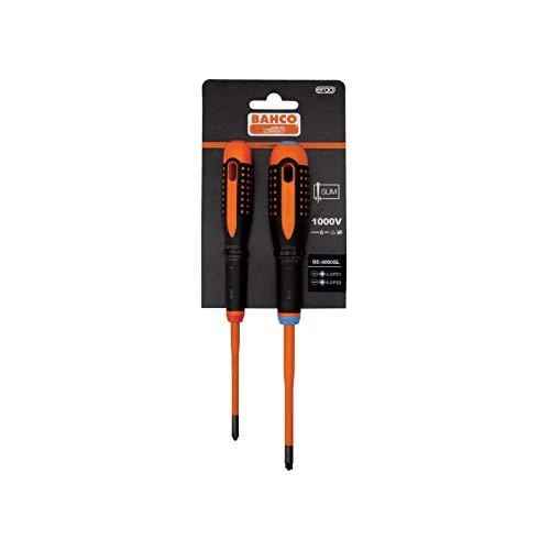 Bahco Izoliuotų atsuktuvų rinkinys ERGO™ Combi slim 2 vnt - SL5/PZ1; SL6/PZ2 - 1000V VDE
