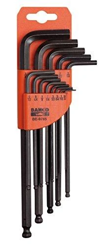 Bahco L-formos šešiakampių raktų rinkinys 9vnt 1,5-10mm suapvalintais galais