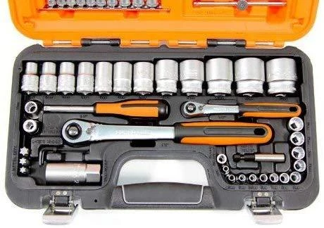 Bahco Galvučių, terkšlių ir priedų rinkinys 1/4" ,1/2" 56vnt