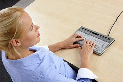 Bakker Elkhuizen Carruzzo BakkerElkhuizen S-board 840 klaviatūra Biuras USB QWERTY Anglų (JK) Šviesiai Žalia, Balta