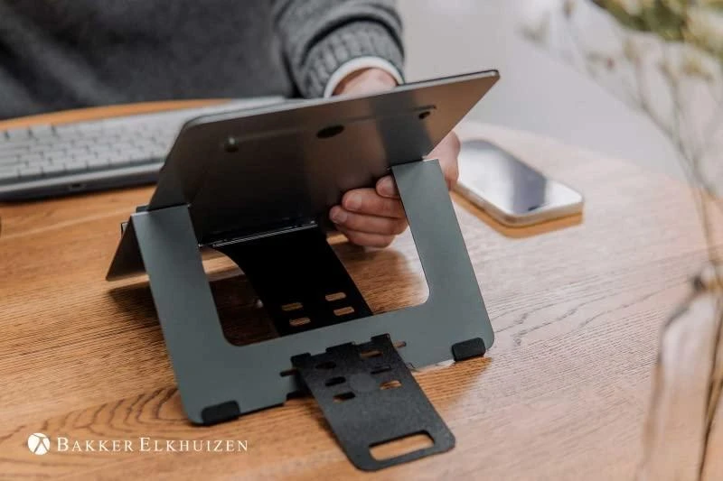 Bakker Elkhuizen Carruzzo BakkerElkhuizen FlexTop 170 Nešiojamojo kompiuterio stovas Juoda, Tamsiai Pilka 40,6 cm (16″)