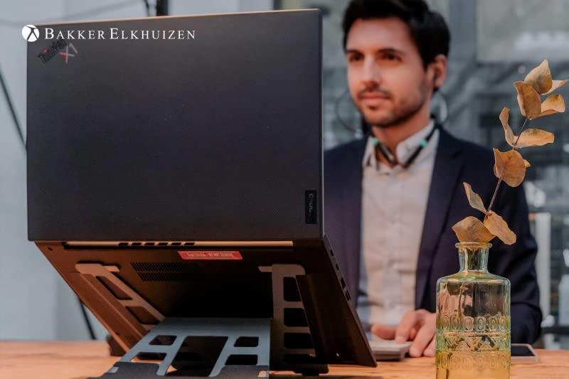 Klaviatūra Bakker Elkhuizen BakkerElkhuizen UltraStand universalus nešiojamojo kompiuterio stovas tamsiai pilkas