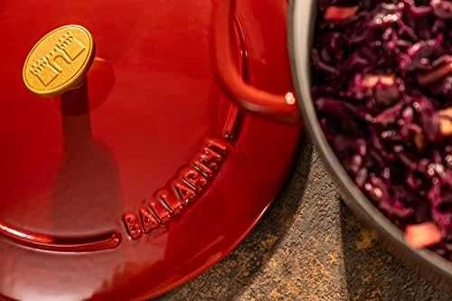 BALLARINI BELLAMONTE Puodas żeliwny apvalus 4 ltr, raudona