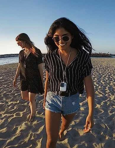 GOPRO SLEEVE + LANYARD (HERO8 Juodas) Baltas HOT
