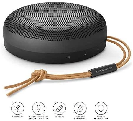 Bang & Olufsen Beosound A1 2nd Gen Nešiojama belaidė Bluetooth kolonėlė su balso asistentu, Juodos antracito spalvos