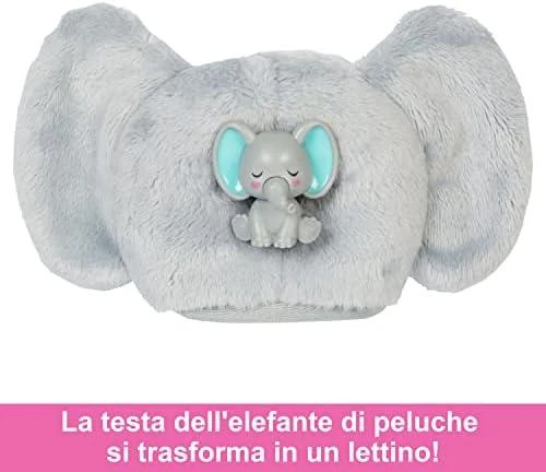 BARBIE „Cutie Reveal“ rinkinys, džiunglių serija - drambliukė