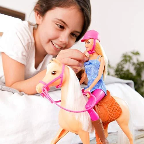 Mattel BARBIE lėlė ir jos žirgas, FXH13
