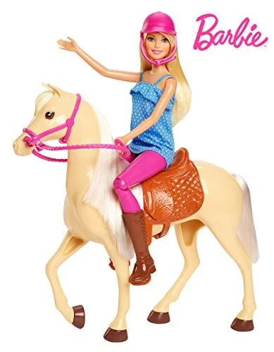 Mattel BARBIE lėlė ir jos žirgas, FXH13